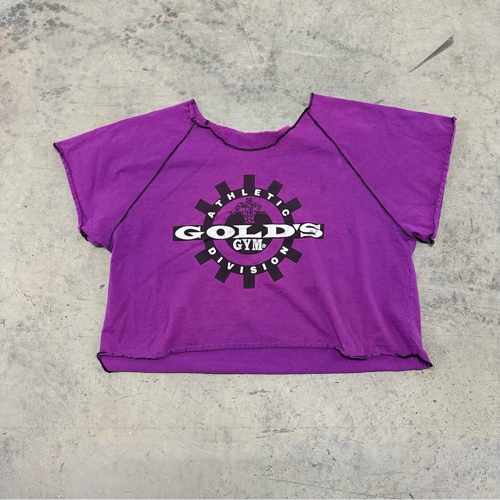Vintage Golds Gym Muscle Cropped‎ Tee